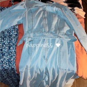 Lane Bryant Light Blue Denim Jumpsuit